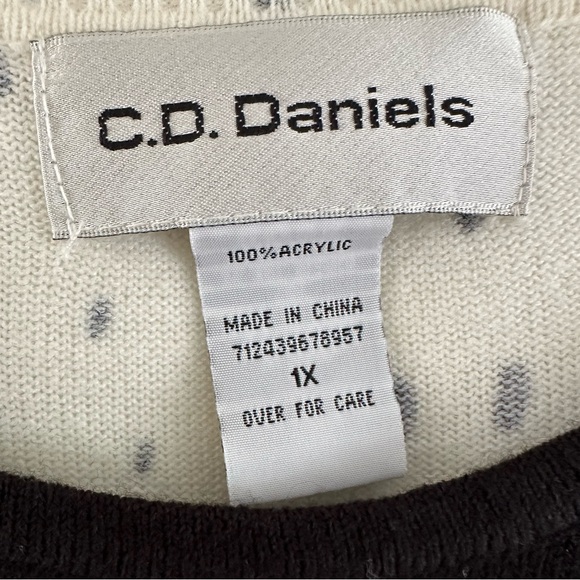 CD Daniels Light Sweater Top size 1x - Picture 4 of 5